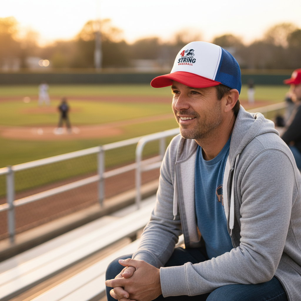 Gorra de camionero de espuma de 4th String Baseball